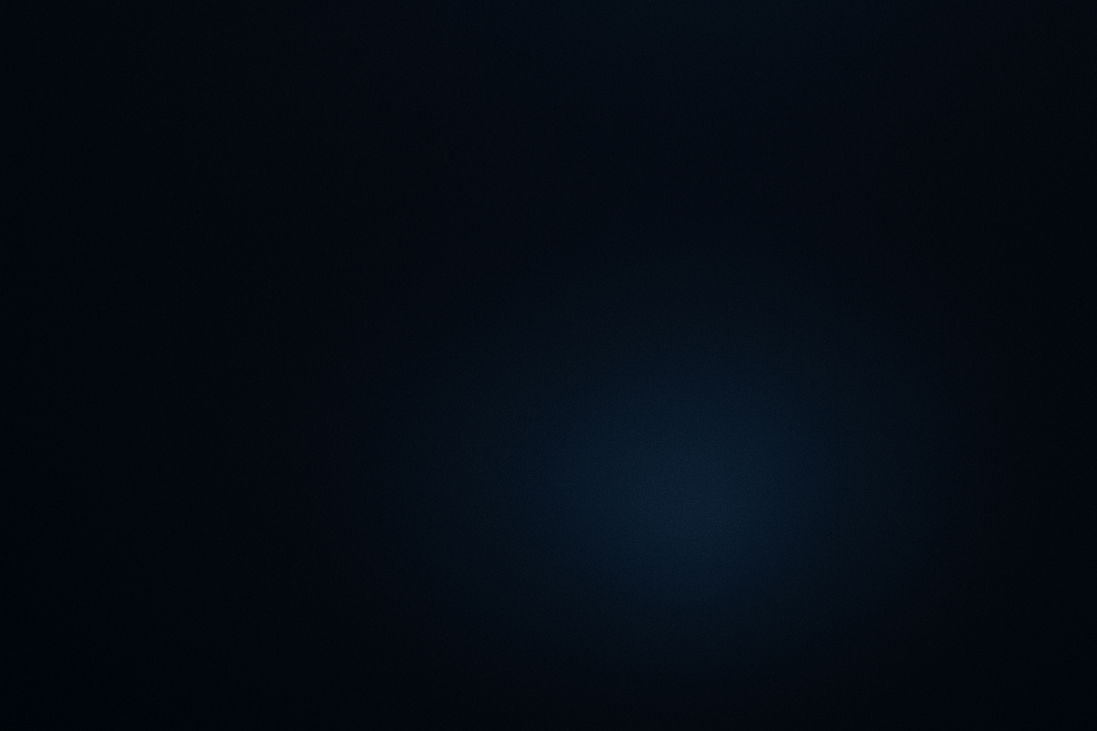 Spazio scuro con alone di luce morbida